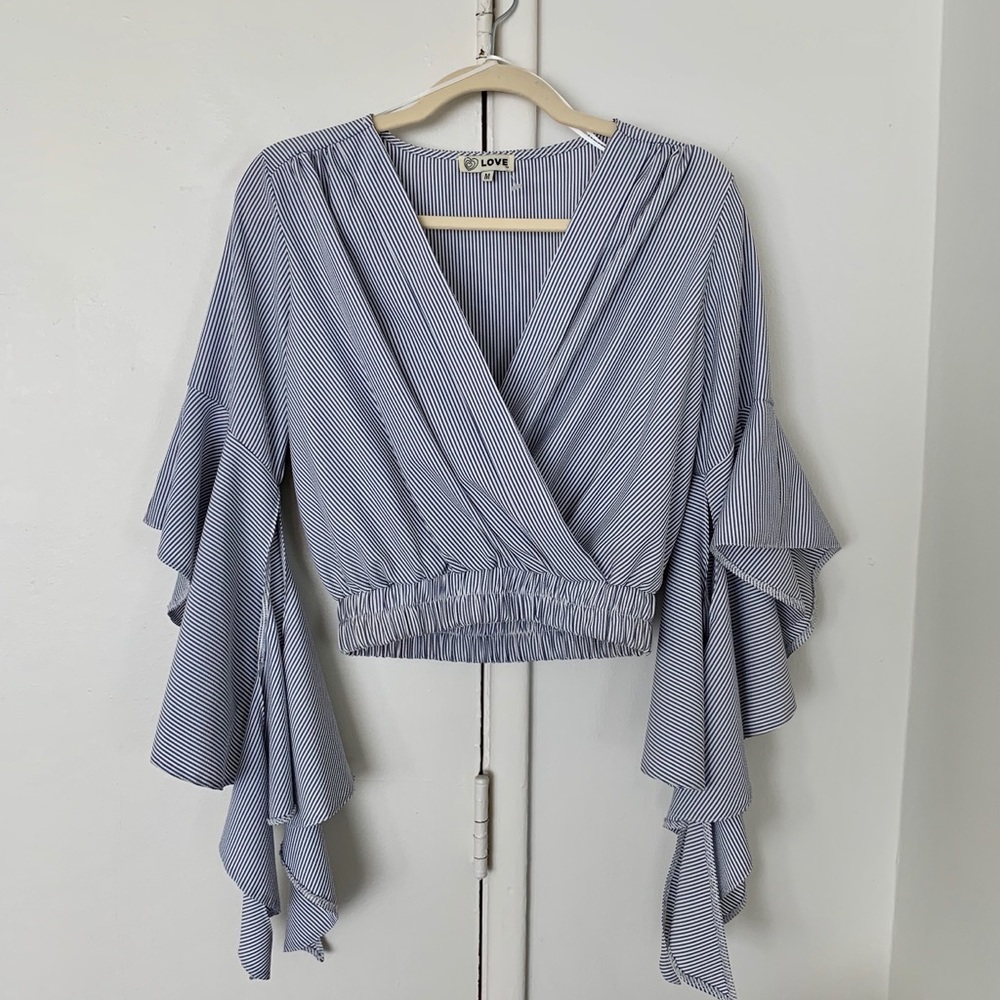 LF Pinstriped Top